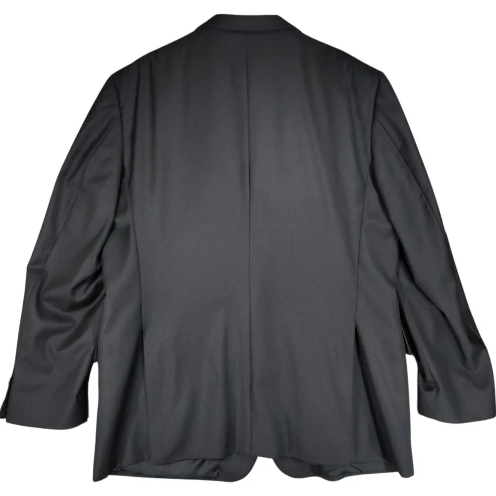 Joseph Abboud Loro Piana Blazer 48L Mens Black Super 120s Suit Jacket Sport Coat